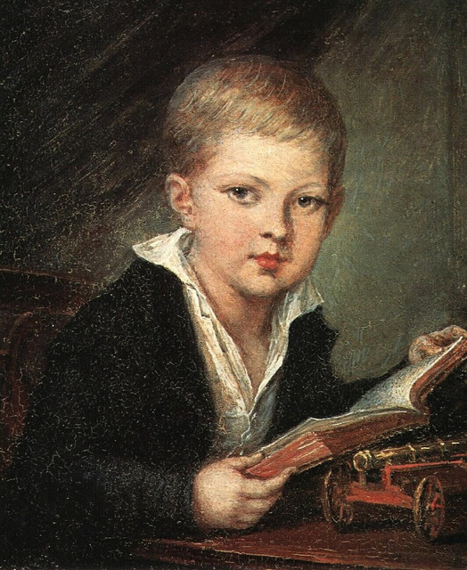 Мальчик с пушкой Портрет кн М А Оболенского Около 1812