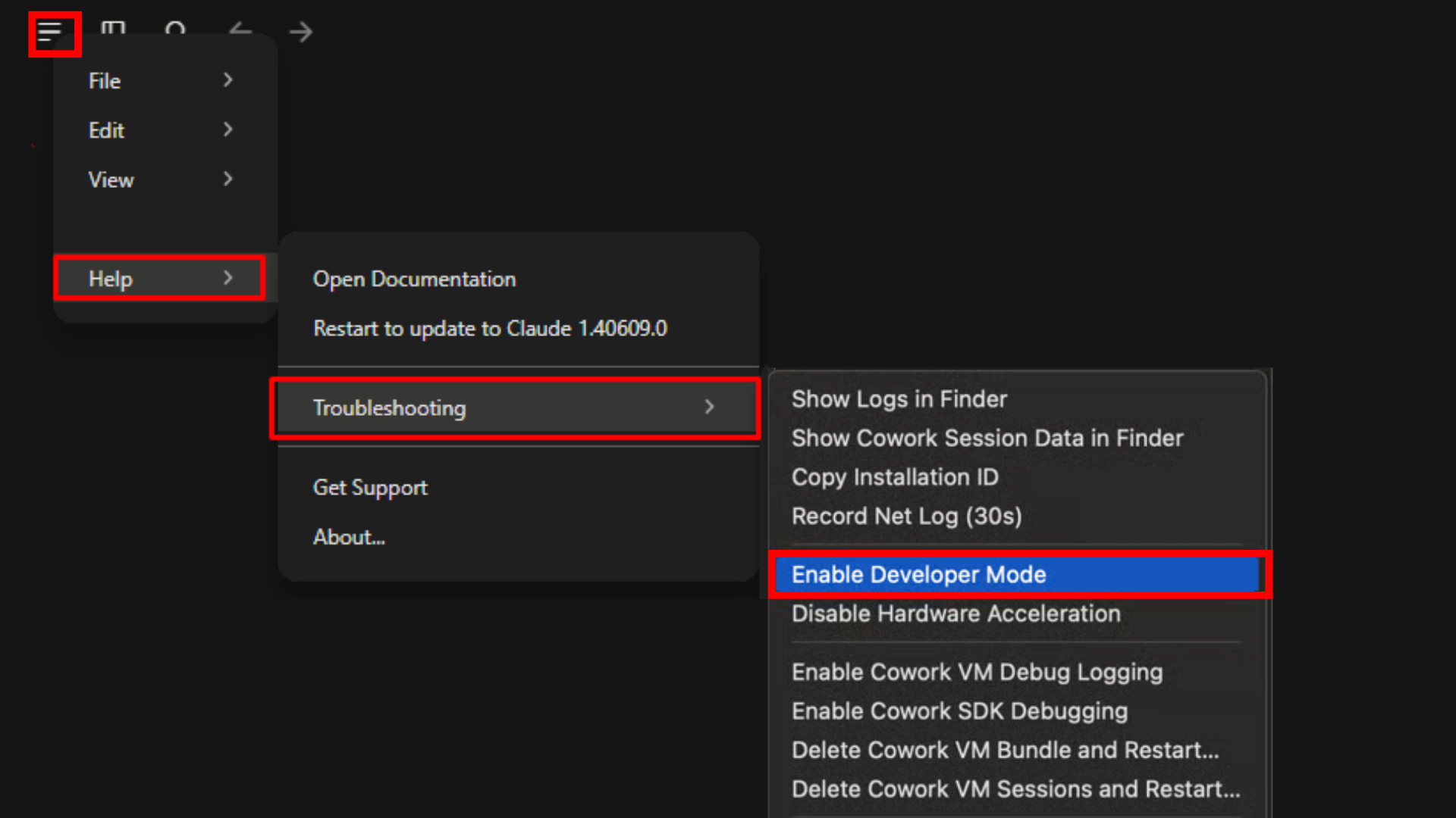 Enable Developer Mode