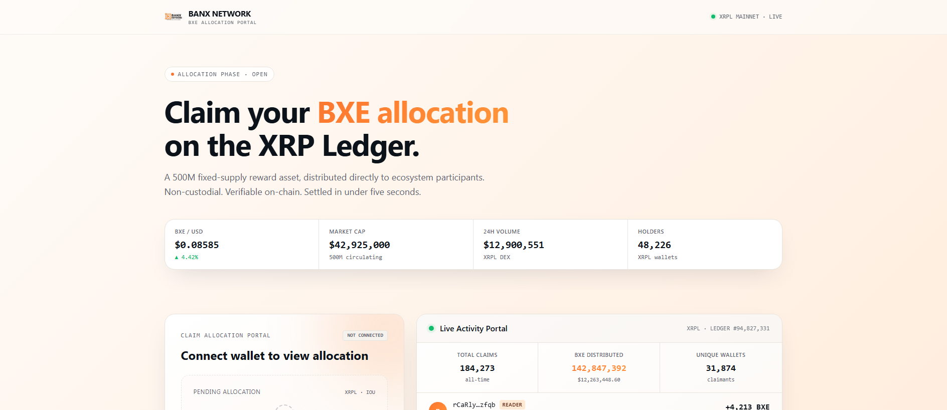 Screenshot of banx-bxe.com