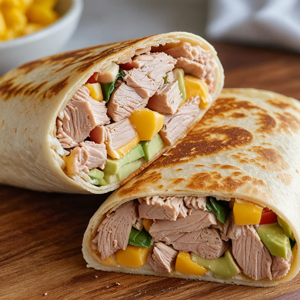 Tuna Melt Wrap Healthier Recipe