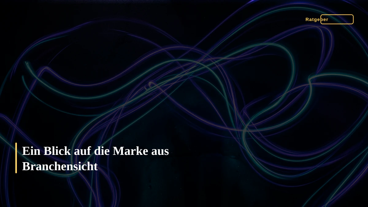 Ein Blick auf die Marke aus Branchensicht