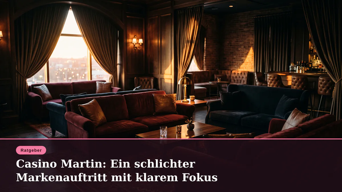 Casino Martin: Ein schlichter Markenauftritt mit klarem Fokus
