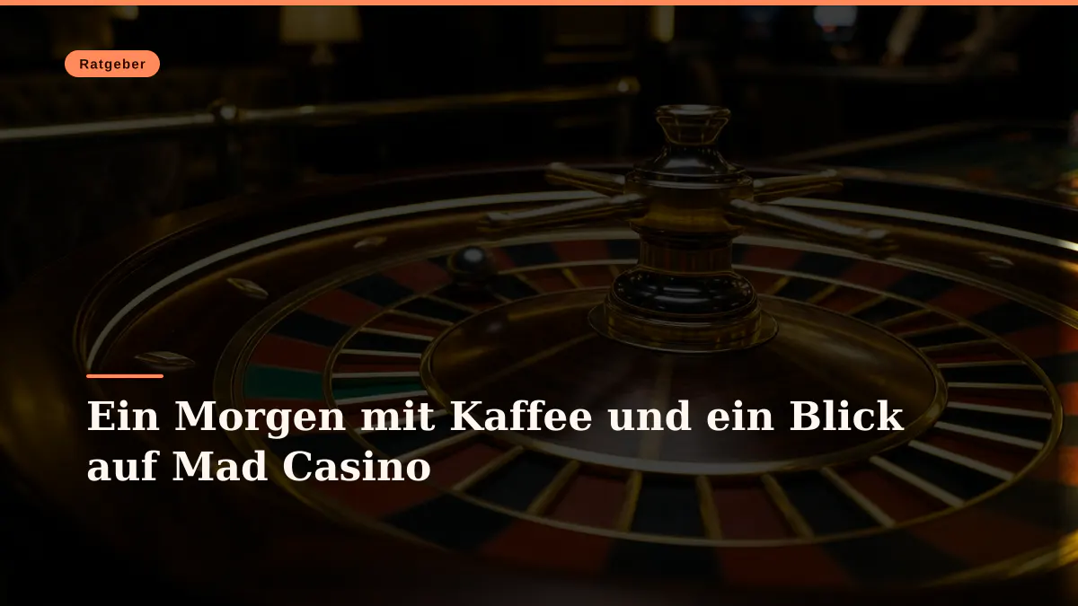 Ein Morgen mit Kaffee und ein Blick auf Mad Casino