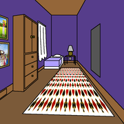 hidden bedroom off