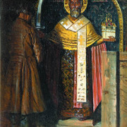 Икона Николы с верховья реки Пинеги 1894