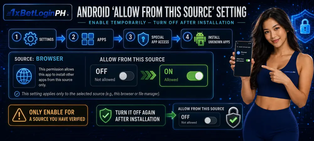Android Allow from this source Setting