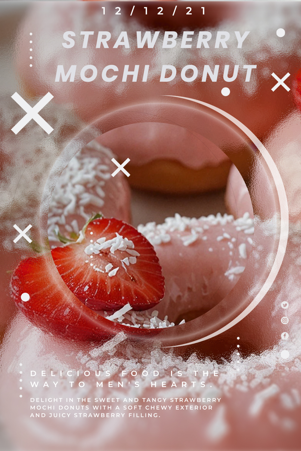 Strawberry Mochi Donut Recipe