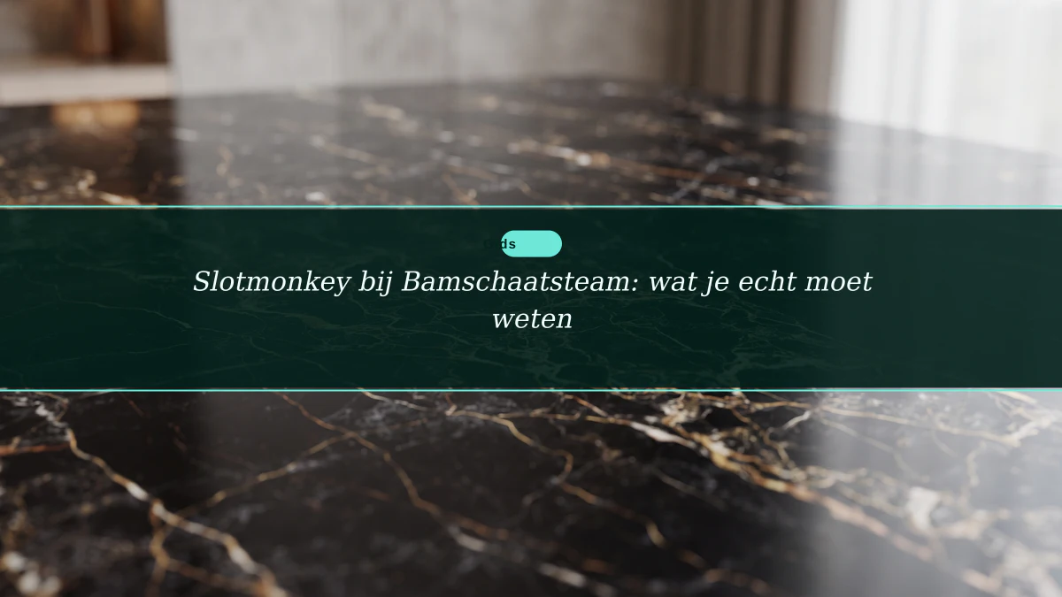 Slotmonkey bij Bamschaatsteam: wat je echt moet weten
