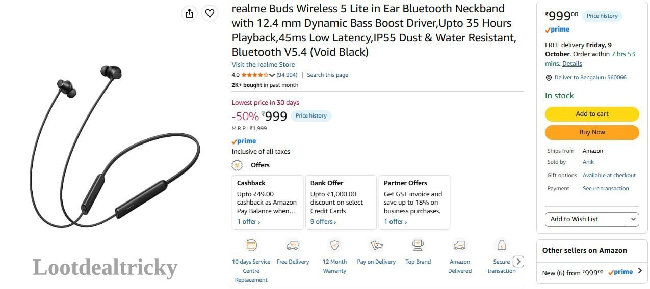 Realme Buds Wireless | Best Deal Realme Buds Wireless | Best Deal