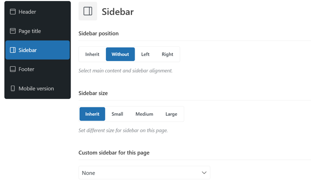 sidebar