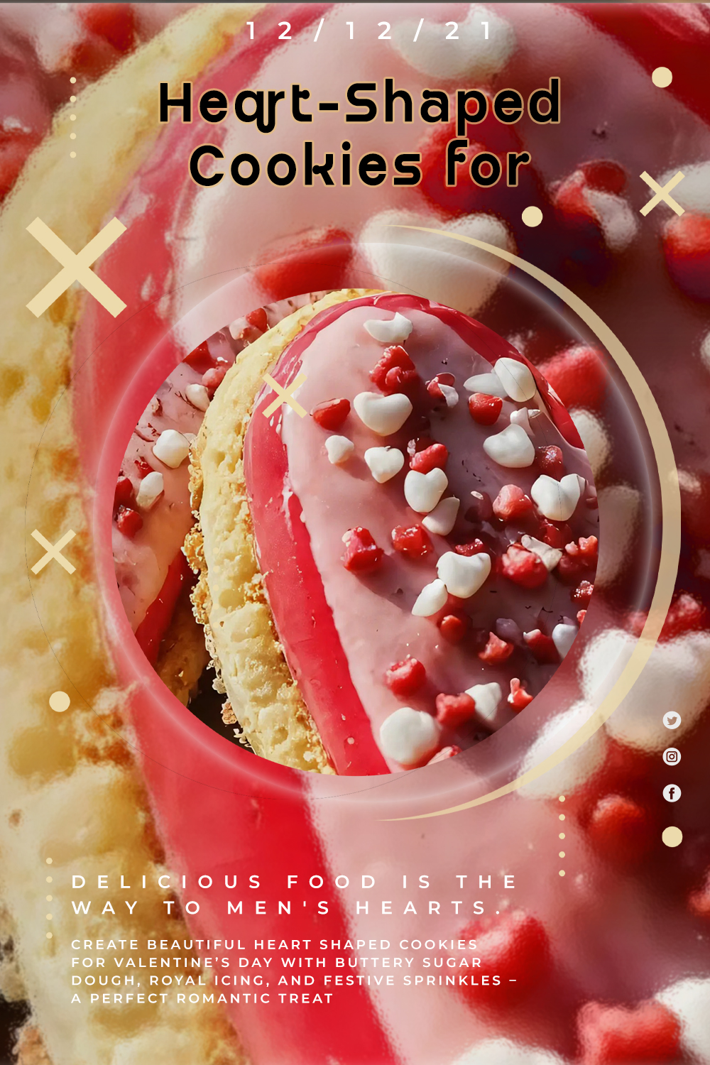 Heart-Shaped Cookies for Valentine's Day