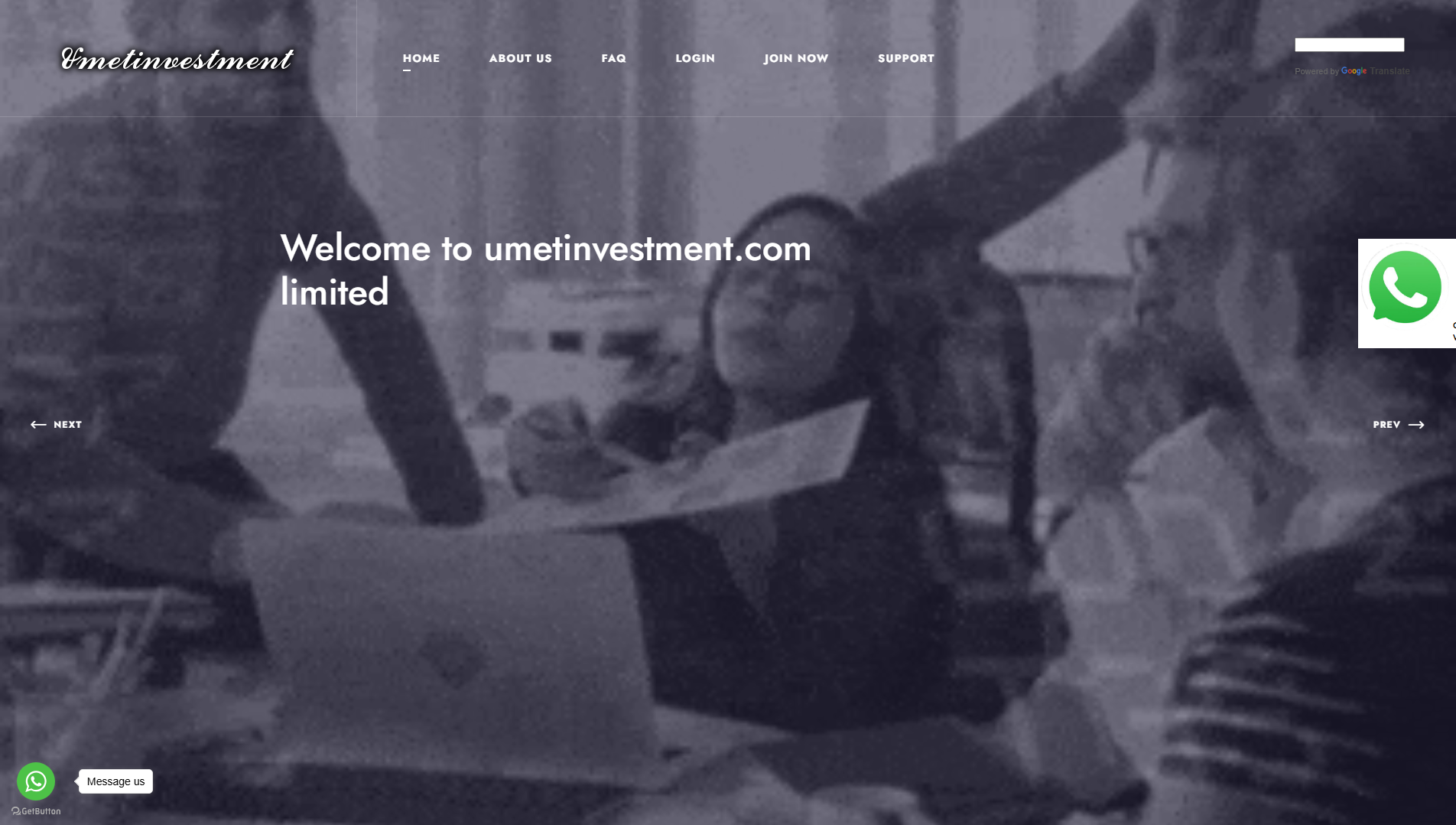 Stored capture of umetinvestment.com