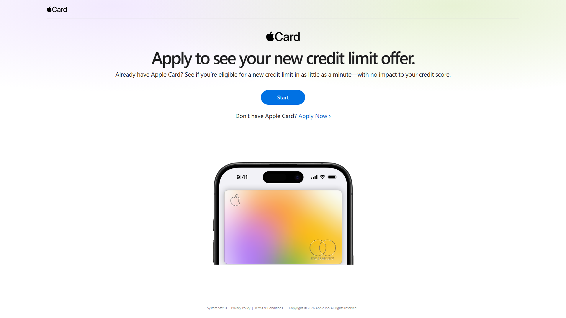 Stored capture of applecreditlimit.com