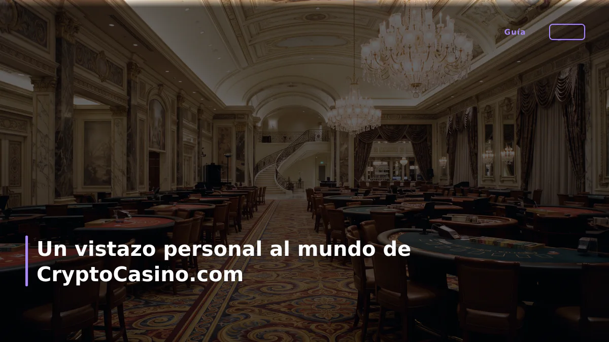 Un vistazo personal al mundo de CryptoCasino.com