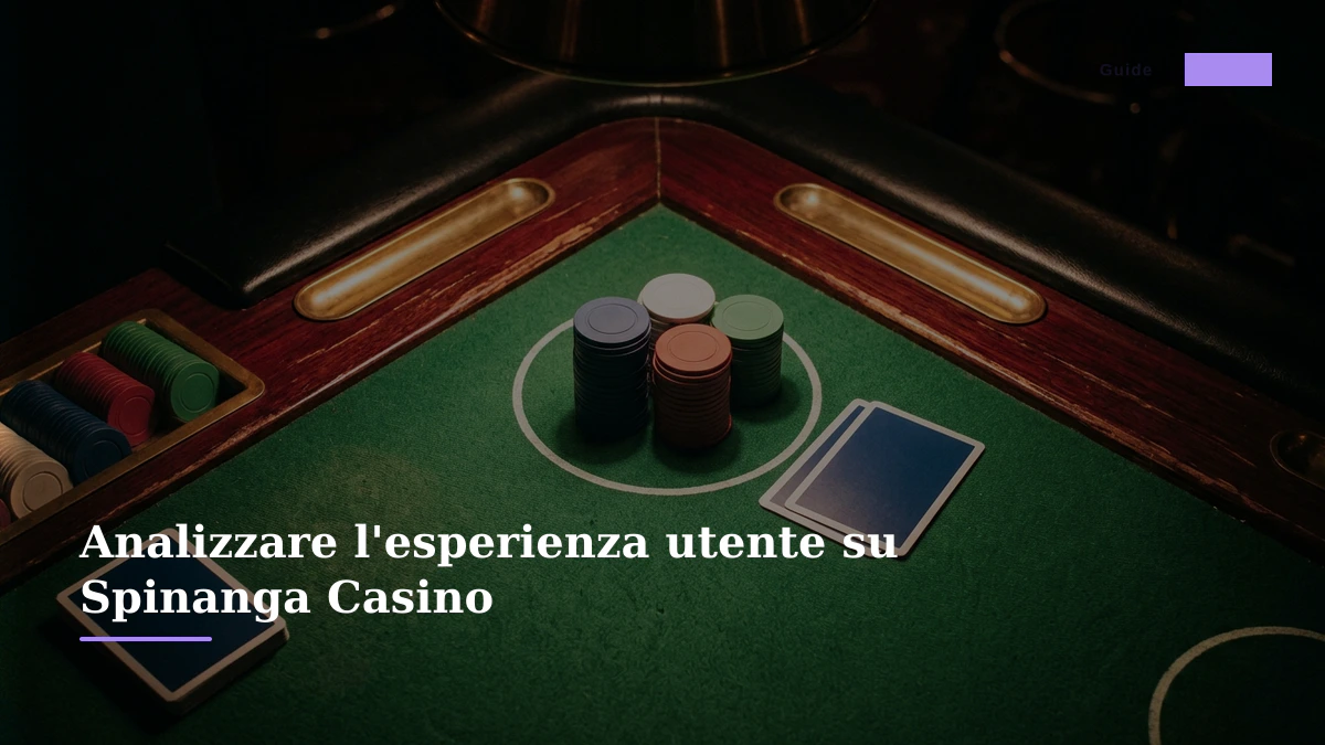 Analizzare l'esperienza utente su Spinanga Casino