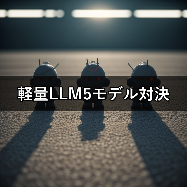 軽量ローカルLLM5モデルガチ比較!実際に実行して初めてわかったコード生成の落とし穴