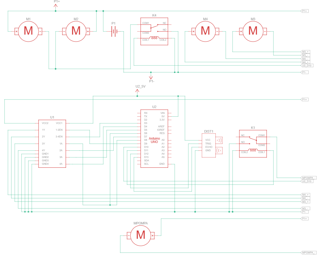 Schema collegamento SmartMop