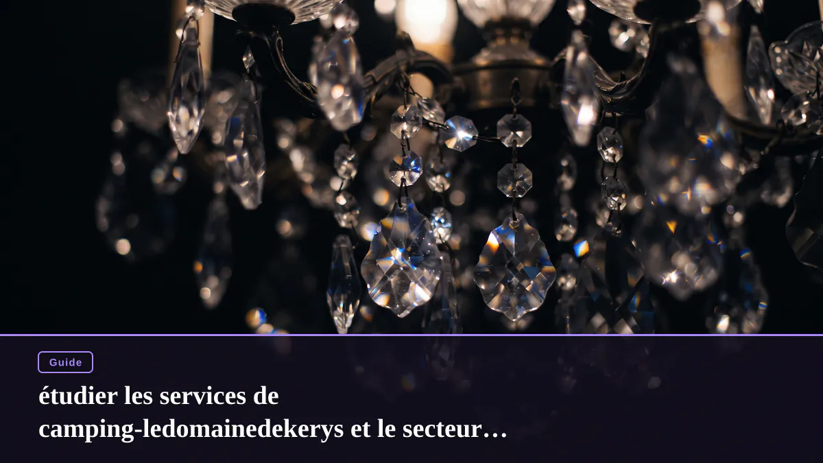 étudier les services de camping-ledomainedekerys et le secteur des jeux