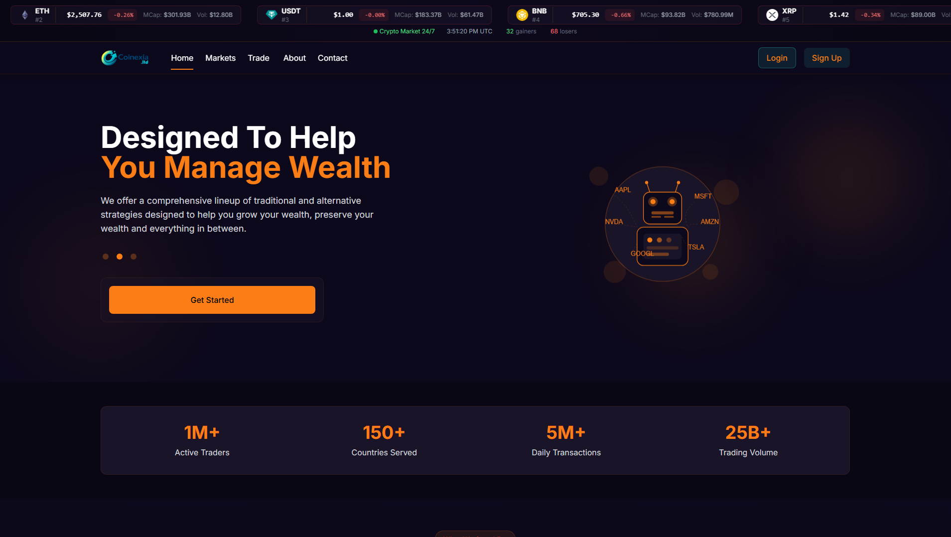 Stored capture of coinexia.ltd