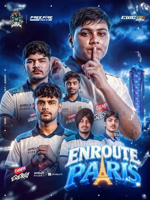 S8UL Free Fire Enroute Paris Poster