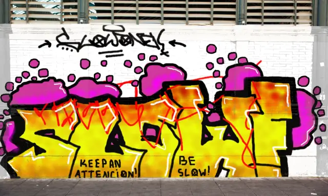 Graffiti artwork by SLOW0NE