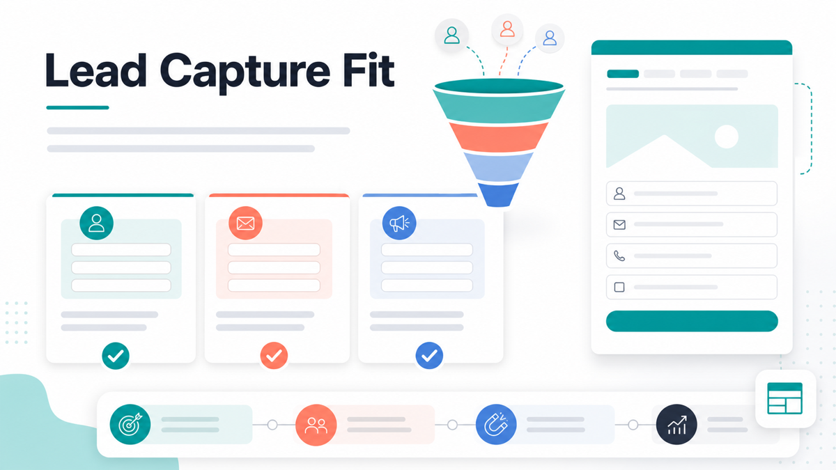 Lead capture fit graphic for form builder affiliate audiences