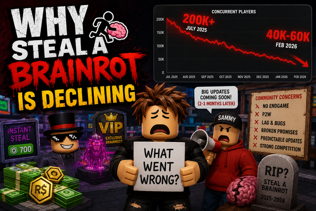 Por Qué Steal a Brainrot Está en Decadencia