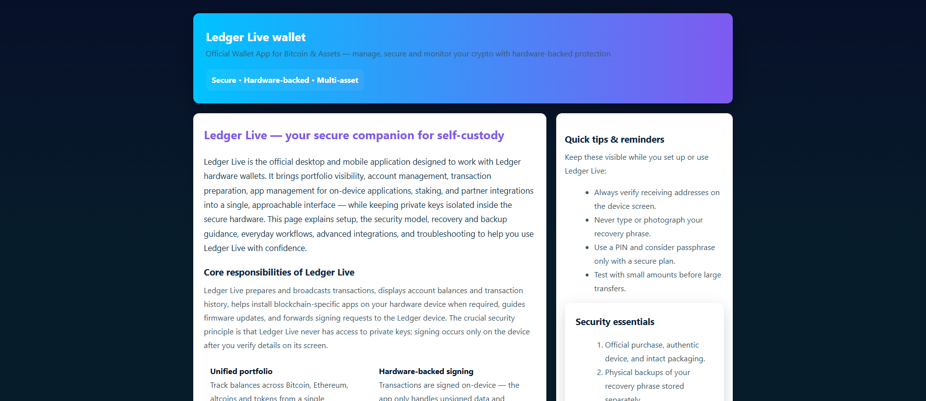 Screenshot of docs-ledgrwalite.pages.dev