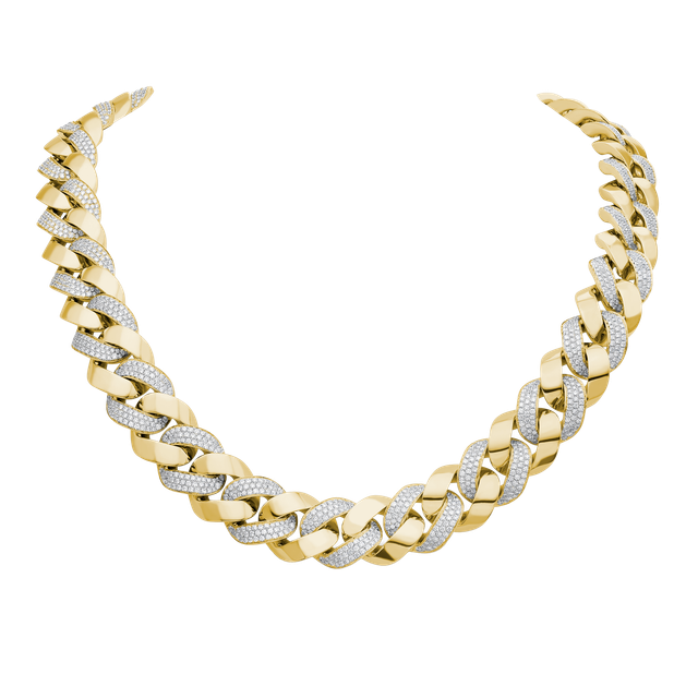 YUREI© Gold Iced Cuban Chain