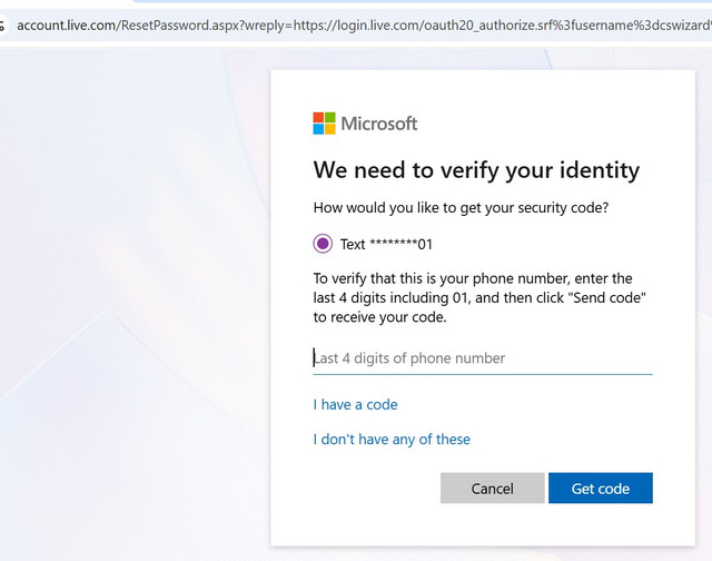 Reset Password Mobile Code