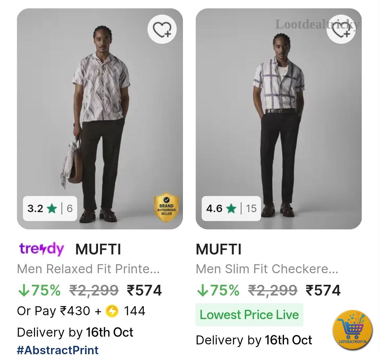 Loot Mufti Shirts | Loot Lo Loot Mufti Shirts | Loot Lo