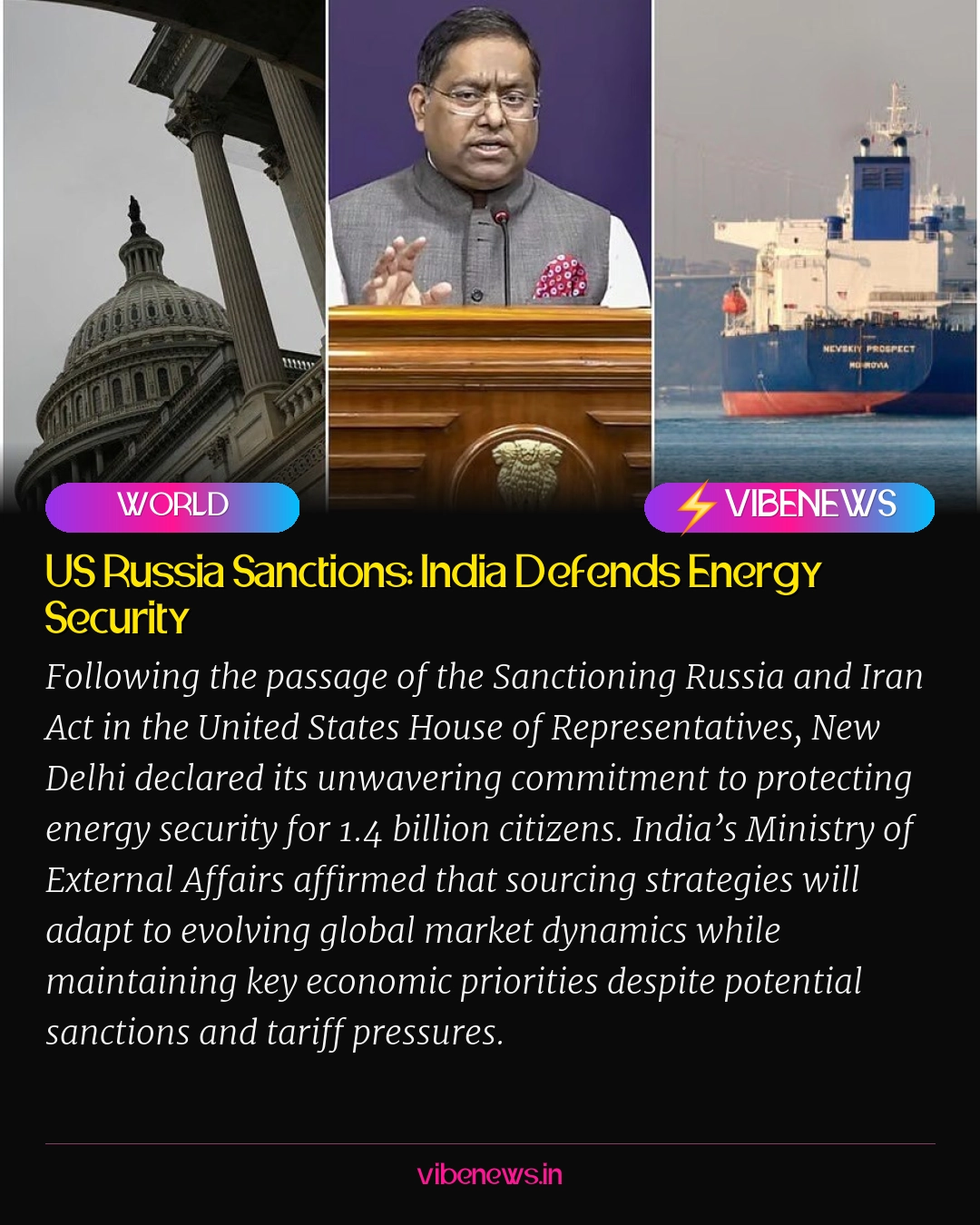 US Russia Sanctions: India Defends Energy Security