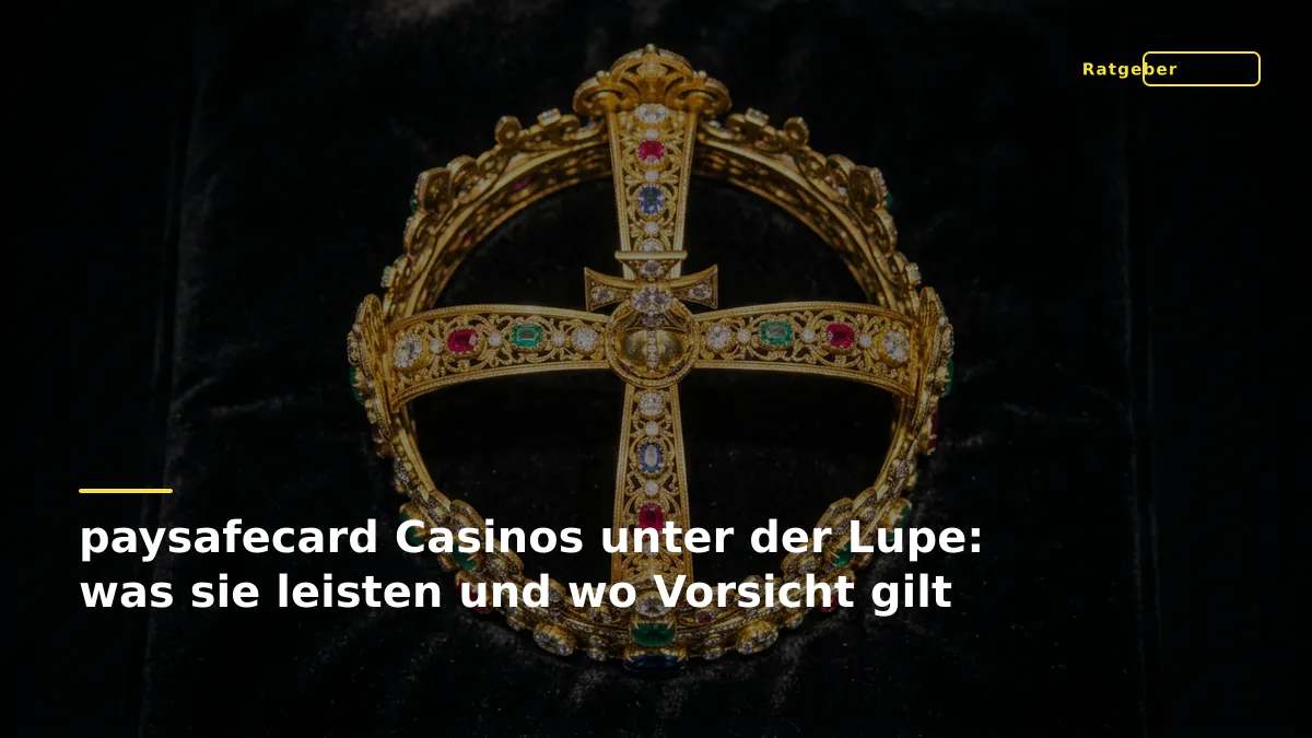 paysafecard Casinos unter der Lupe: was sie leisten und wo Vorsicht gilt