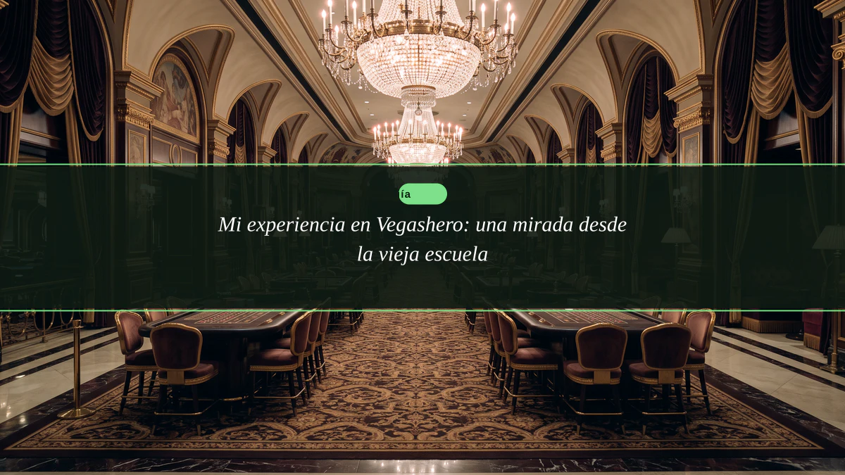 Mi experiencia en Vegashero: una mirada desde la vieja escuela