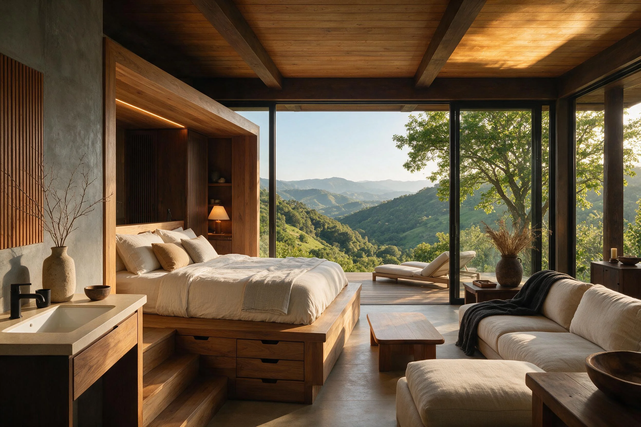 Decorating a Hillside Cabana Ideas