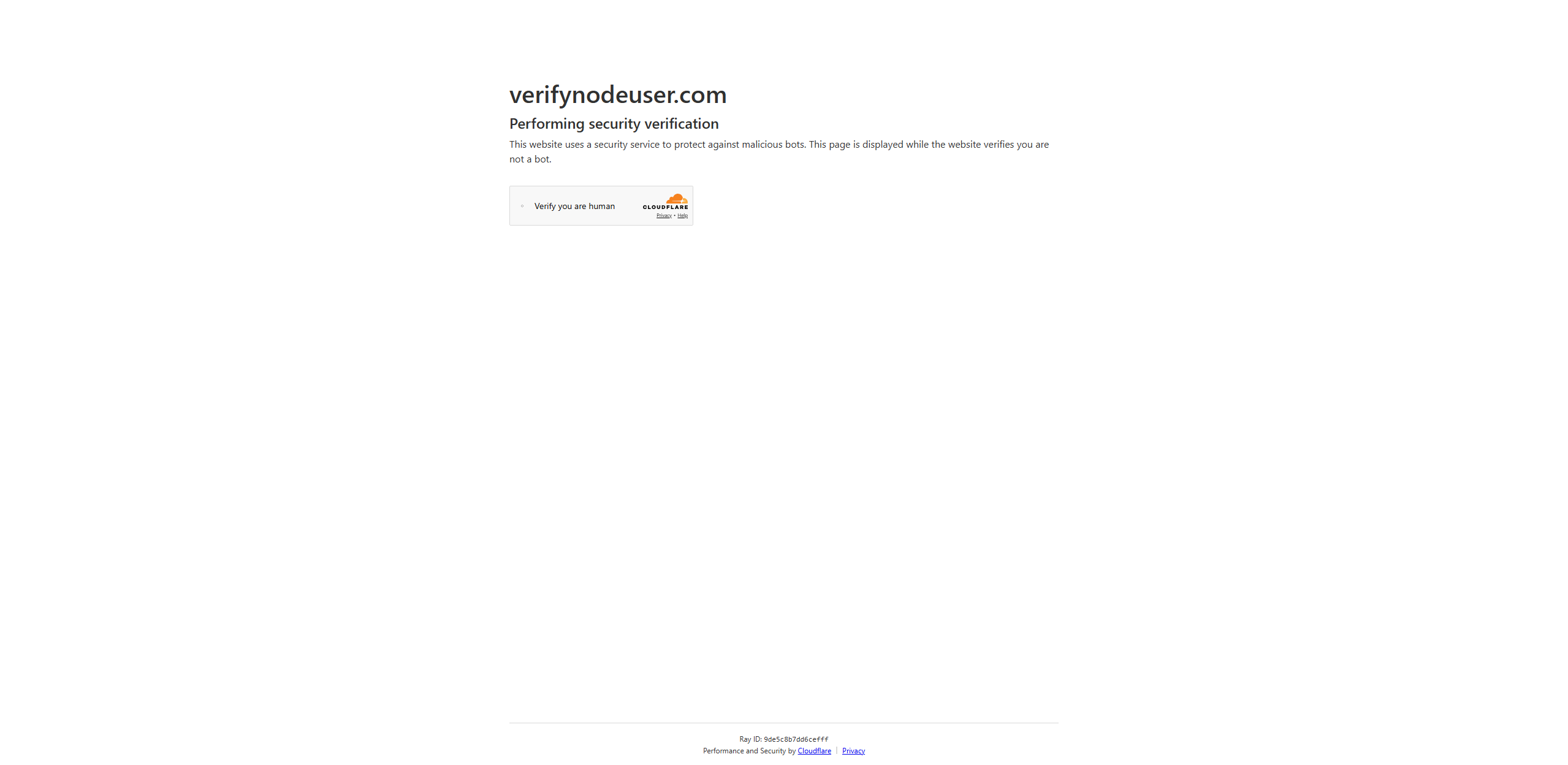 Forensic screenshot of verifynodeuser.com showing the phishing page layout