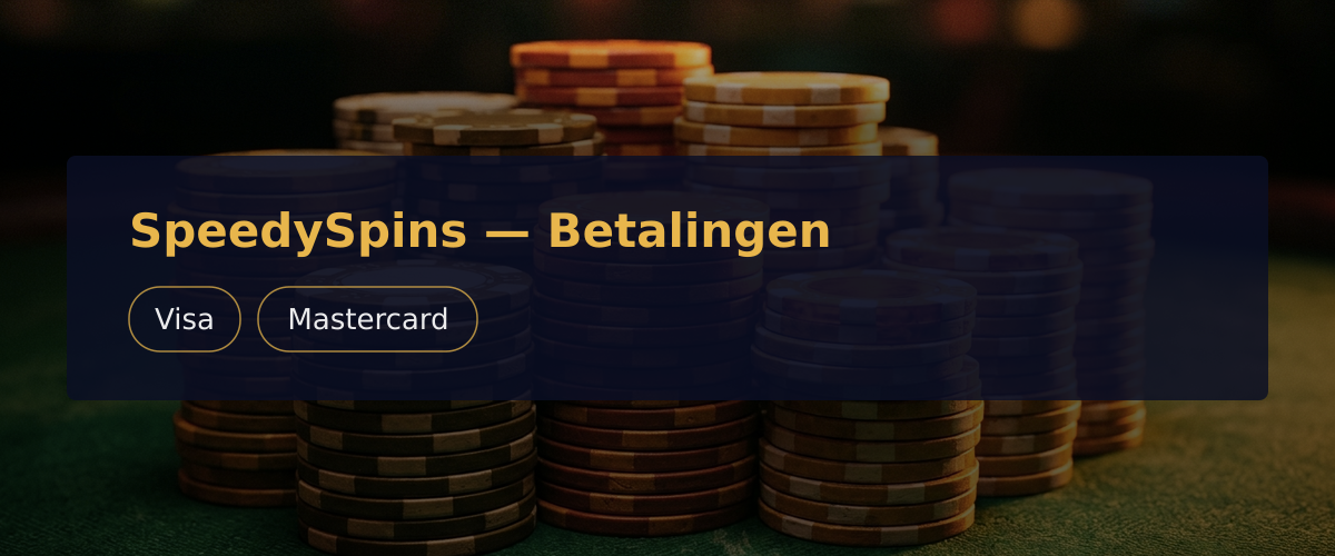 SpeedySpins — Betalingen: Visa, Mastercard