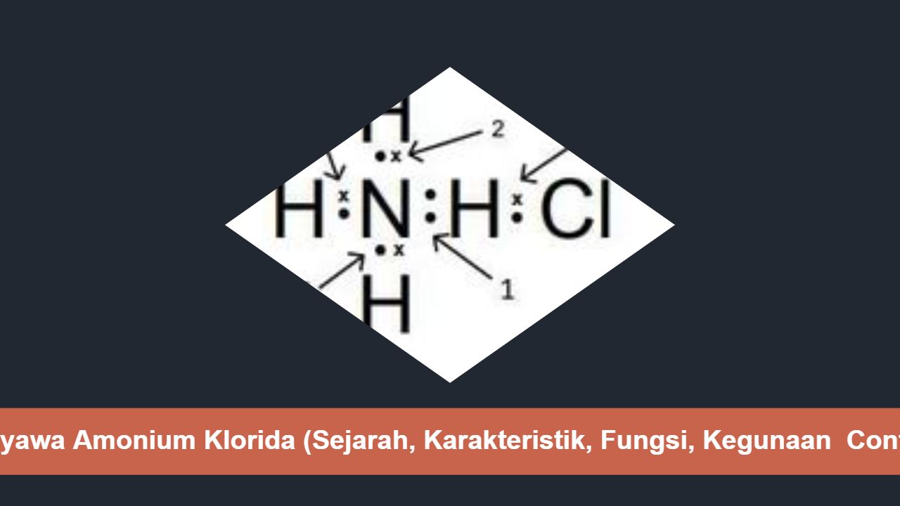 Senyawa Amonium Klorida (Sejarah, Karakteristik, Fungsi, Kegunaan  Contoh)