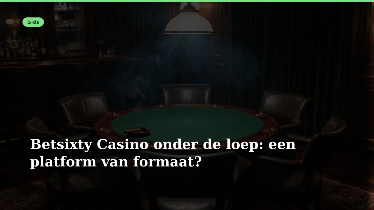 Betsixty Casino onder de loep: een platform van formaat?