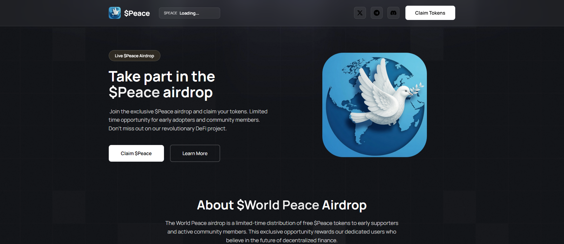 Stored capture of claim-peace.pages.dev