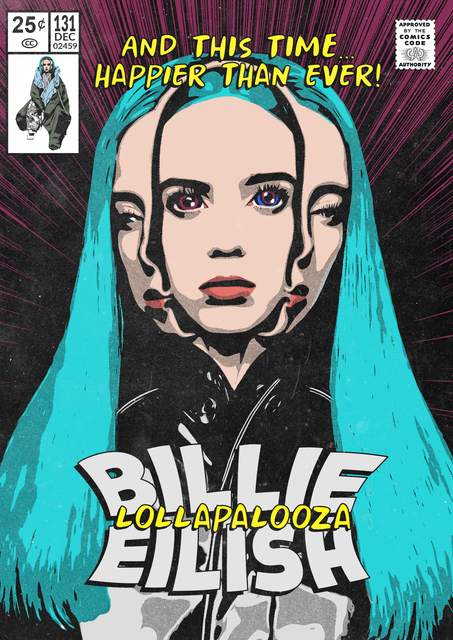 Afiche Billie Eilish — Happier Than Ever