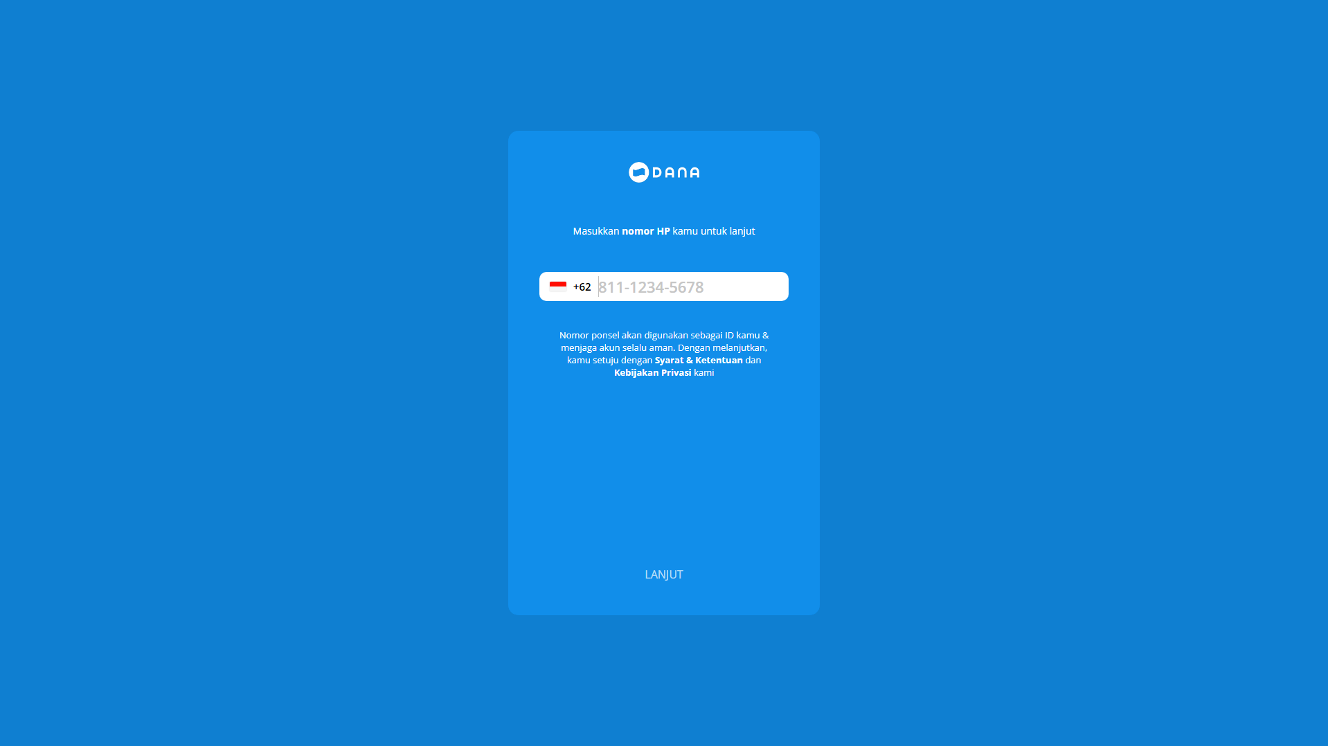 Forensic screenshot of [REDACTED].id showing the phishing page layout