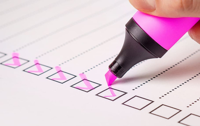 checklist check list marker