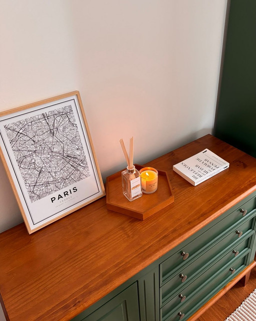 Mapa Paris na decoração