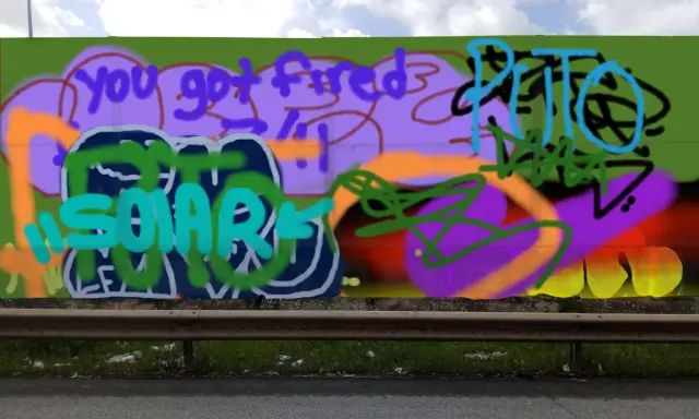 Graffiti artwork by SOLAR
