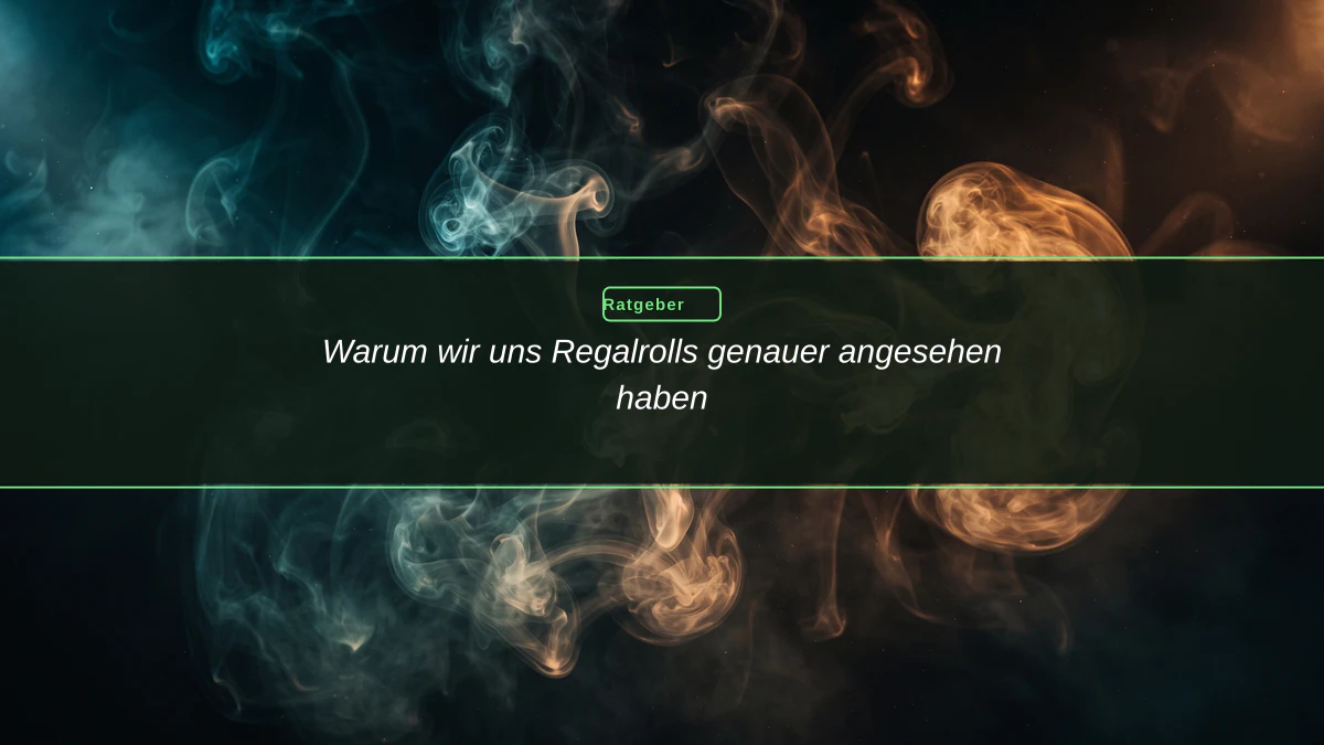 Warum wir uns Regalrolls genauer angesehen haben