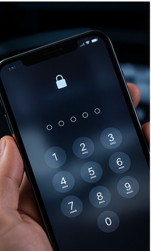 Secure smartphone lock screen representing Samsung Secure Folder style protection