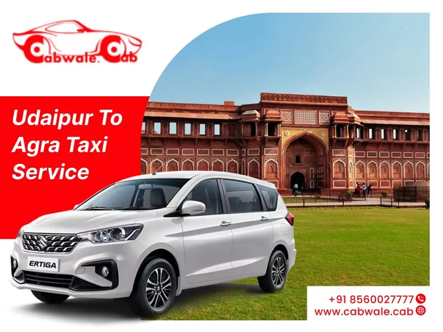 Udaipur To Agra Cab Service
