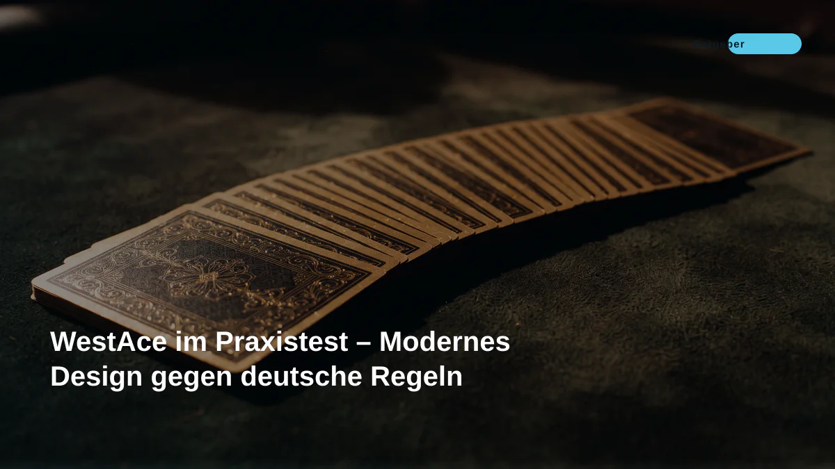 WestAce im Praxistest – Modernes Design gegen deutsche Regeln