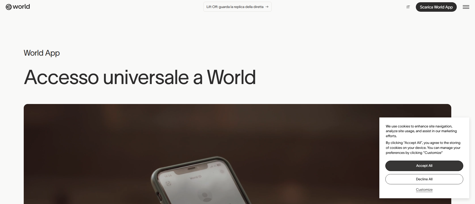 Screenshot of worid.app